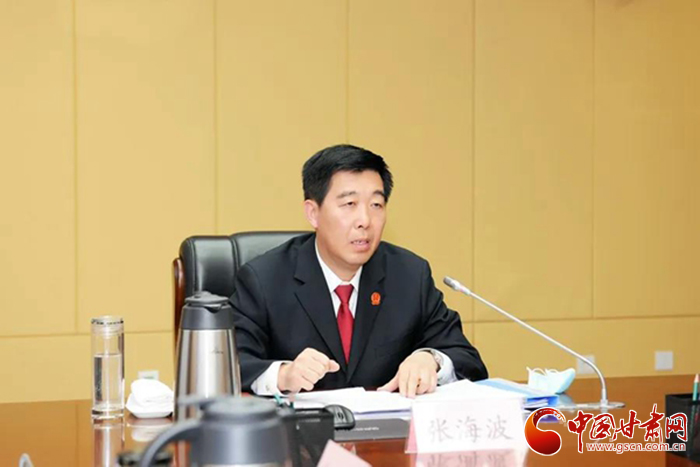 張海波強調(diào)：為疫情防控和經(jīng)濟社會發(fā)展“雙勝利”提供有力司法保障（圖）