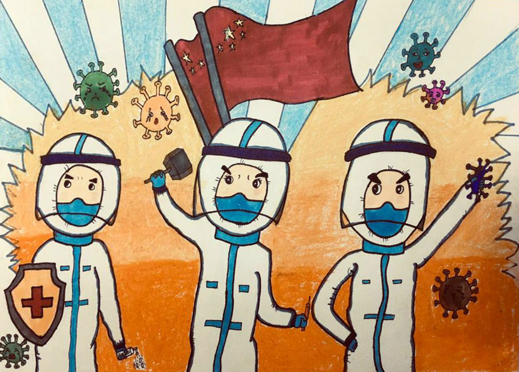 “疫情當(dāng)前，孩子們有‘畫’說”作品展播（三十九）