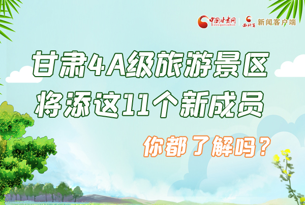 圖解|甘肅4A級(jí)旅游景區(qū)將添這11個(gè)新成員 你都了解嗎？