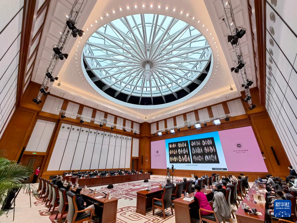 3月18日，“中國社會科學院考古學論壇·2021年中國考古新發(fā)現(xiàn)”進行入選項目報告環(huán)節(jié)（手機照片）。