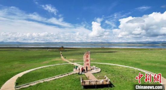 2024年6月，甘肅甘南州碌曲縣尕海湖。(資料圖)高瑩 攝