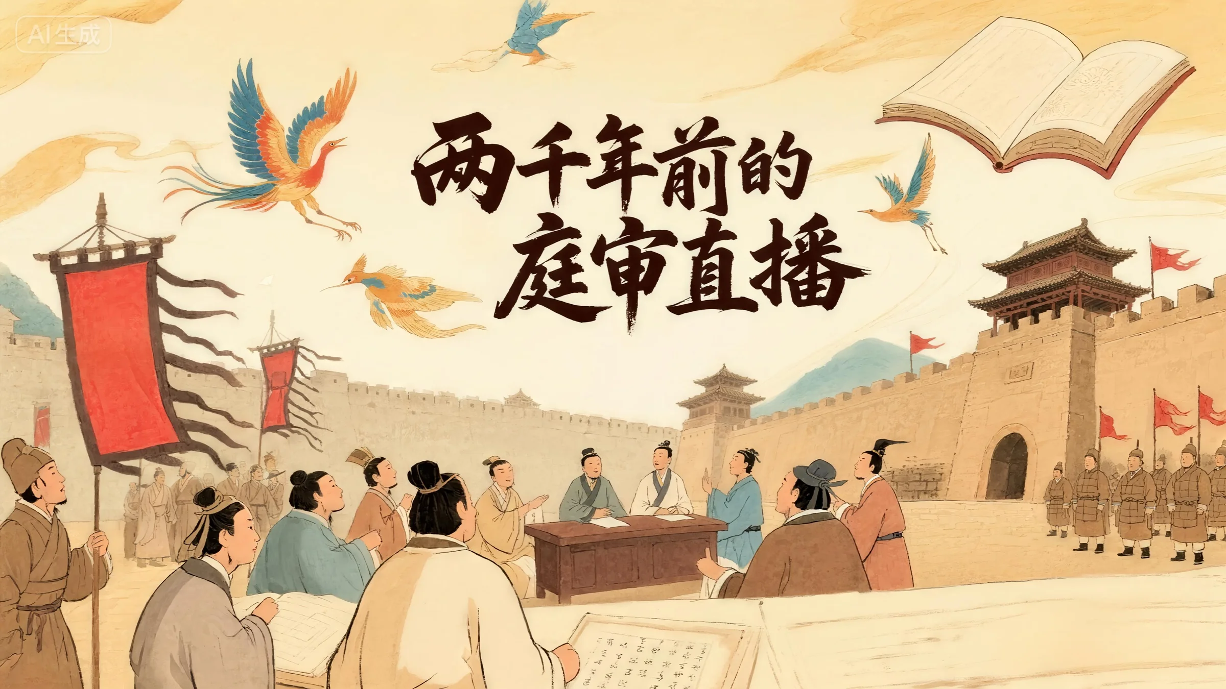 e法耀隴原|長(zhǎng)圖 兩千年前的“庭審直播”永不褪色的“司法公正”