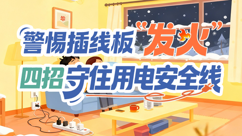 長(zhǎng)圖|警惕插線板“發(fā)火”！四招守住用電安全線