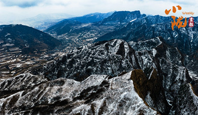 鐵籠山丹霞：一場春雪，億萬年的守望